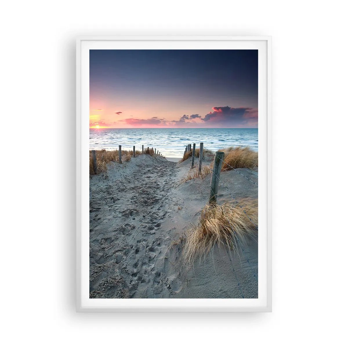 Plakat i hvid ramme - Du har udgydt en regnbue af strålende pragt.... - 70x100 cm