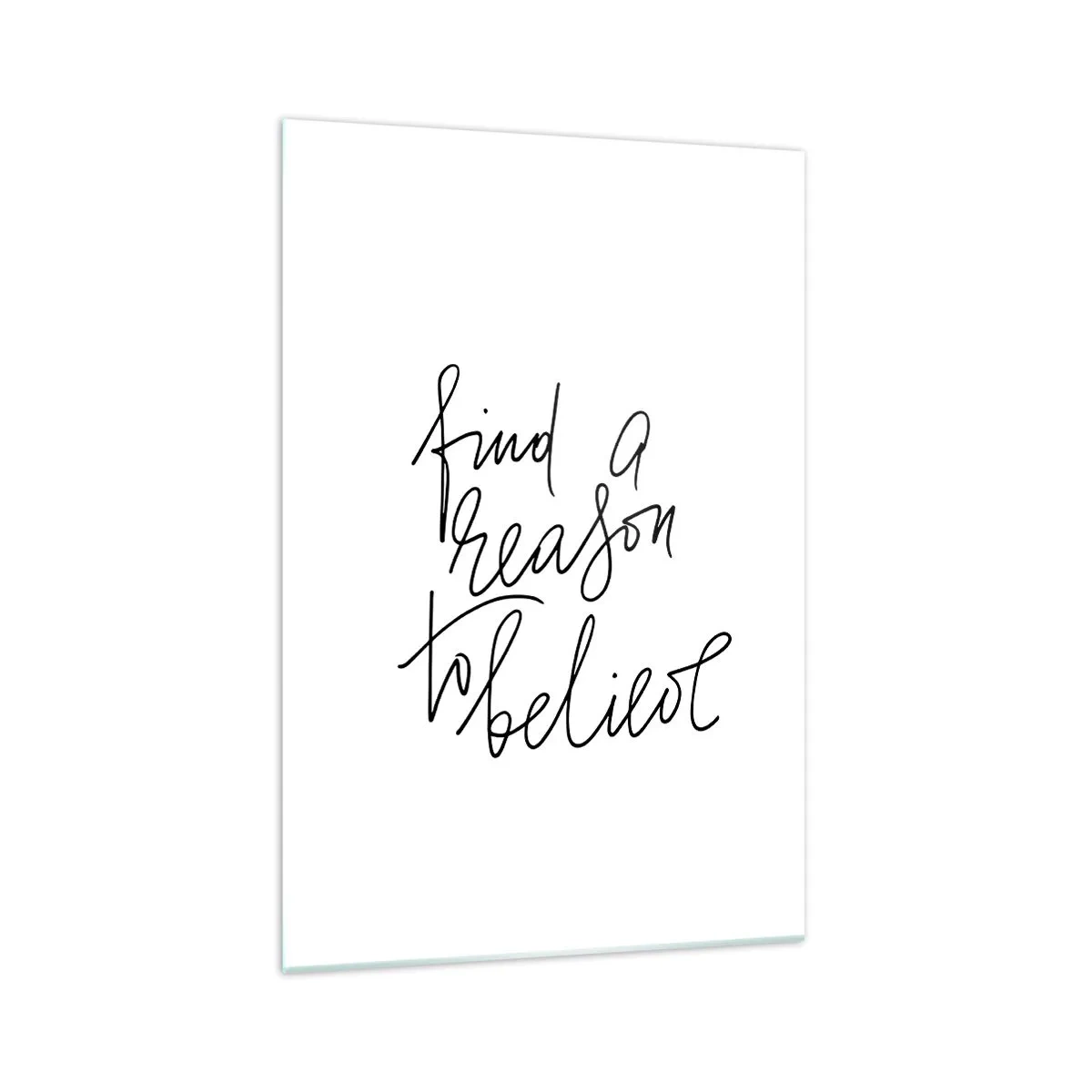 Billede på glas - Det er muligt - 70x100 cm