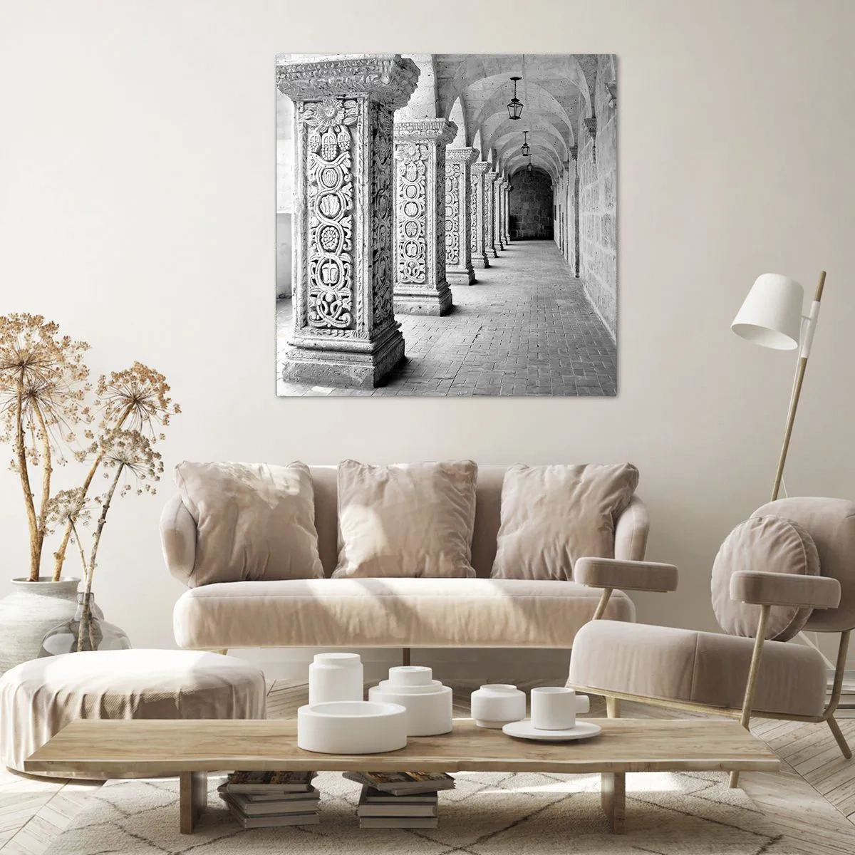 Lærredstryk - Billede på lærred - Og hvor går det hen...? - 70x70 cm