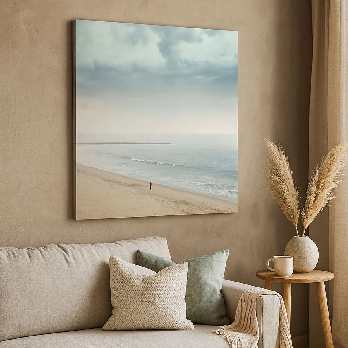 Lærredstryk - Billede på lærred - På jagt efter fred - 30x30 cm