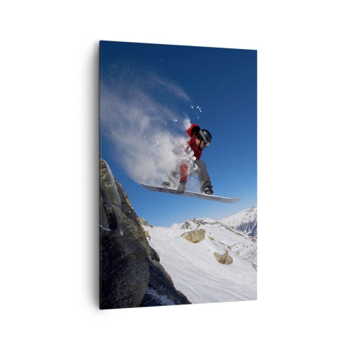 Lærredstryk - Billede på lærred - Og du er blevet en del af rummet - 80x120 cm