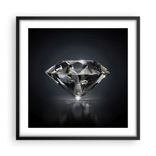 Plakat i sort ramme - Bedste veninde - 50x50 cm