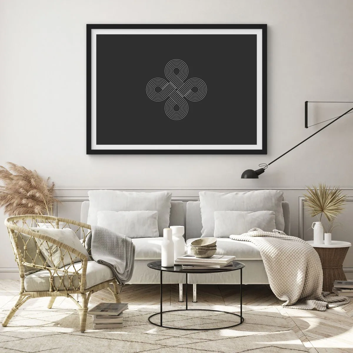 Plakat i sort ramme - I den keltiske ånd - 70x50 cm