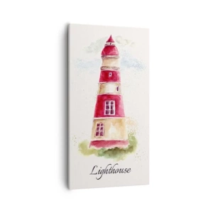 Lærredstryk - Billede på lærred - Altid vejret omkring - 55x100 cm