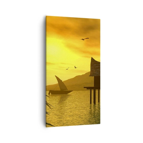 Lærredstryk - Billede på lærred - Ønsket fred - 55x100 cm