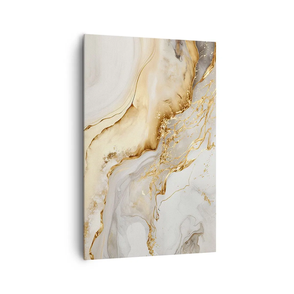 Lærredstryk - Billede på lærred - Abstraktion: skønhed og godhed - 80x120 cm