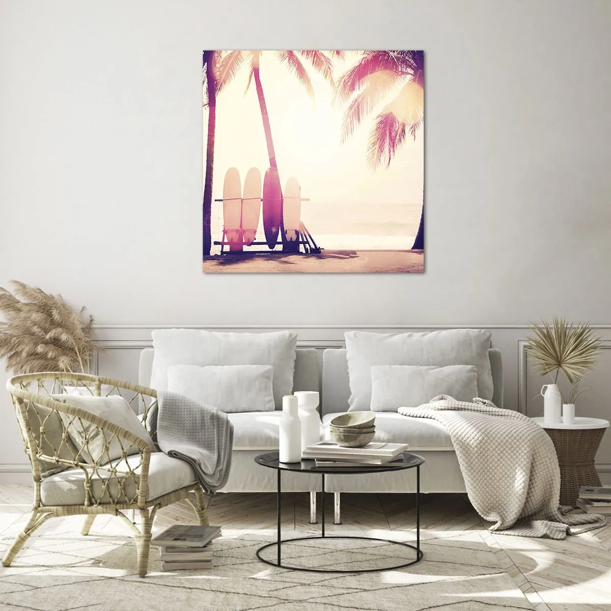 Billede på glas - Det bliver en fantastisk dag - 70x70 cm