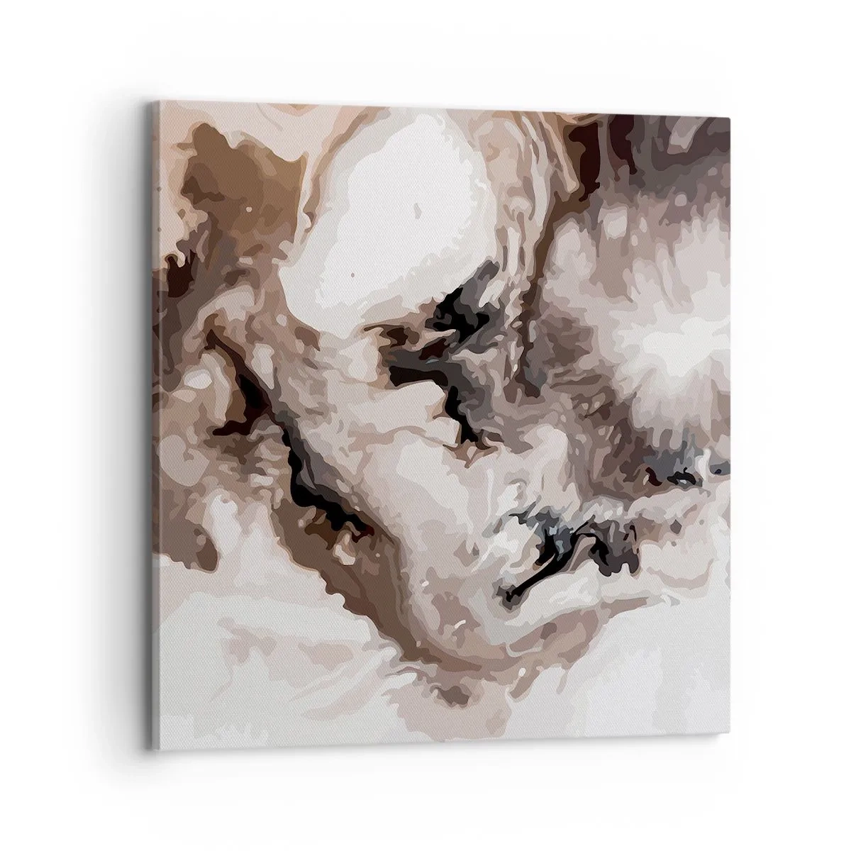 Lærredstryk - Billede på lærred - En galakses fødsel - 70x70 cm