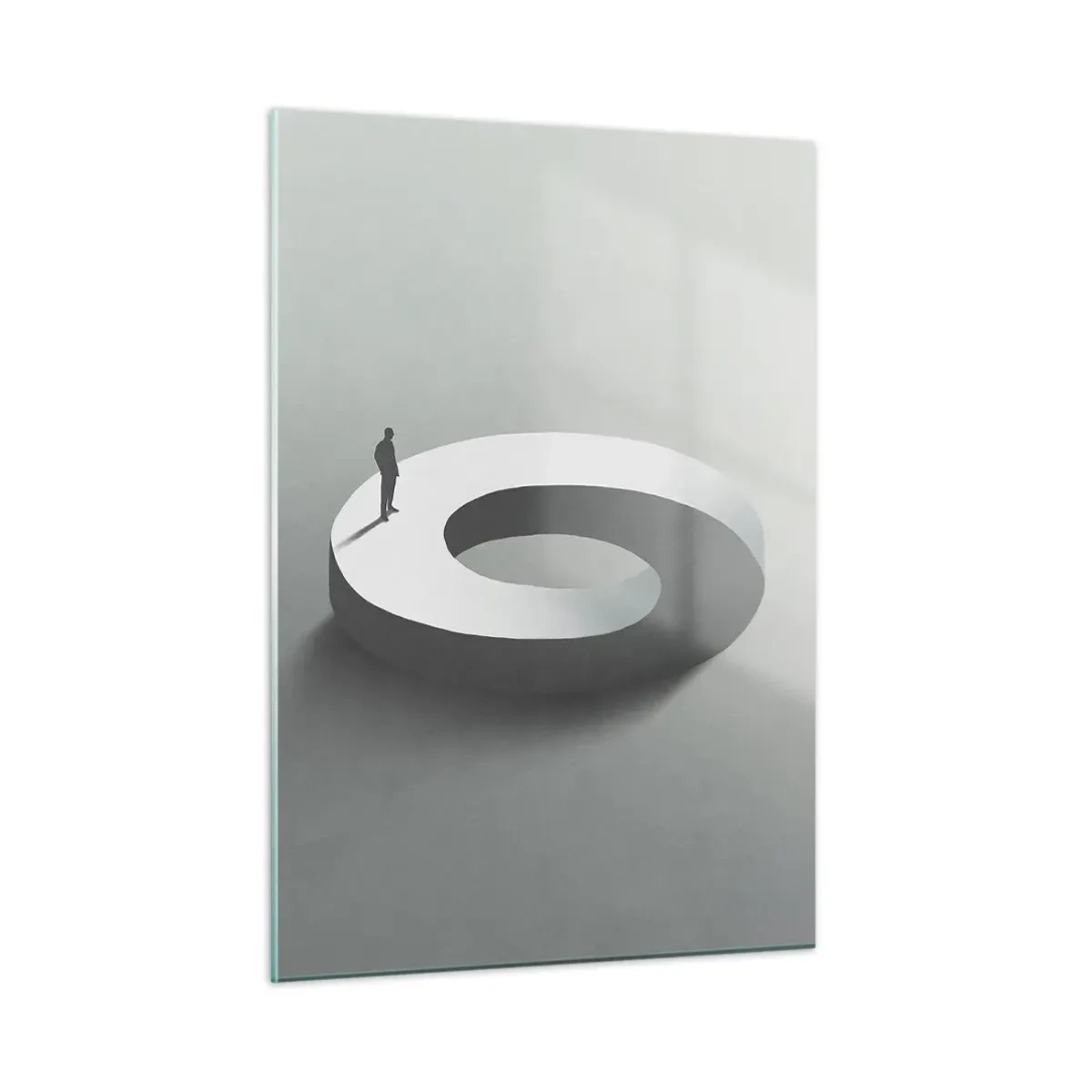 Billede på glas - Og vær klog - 50x70 cm
