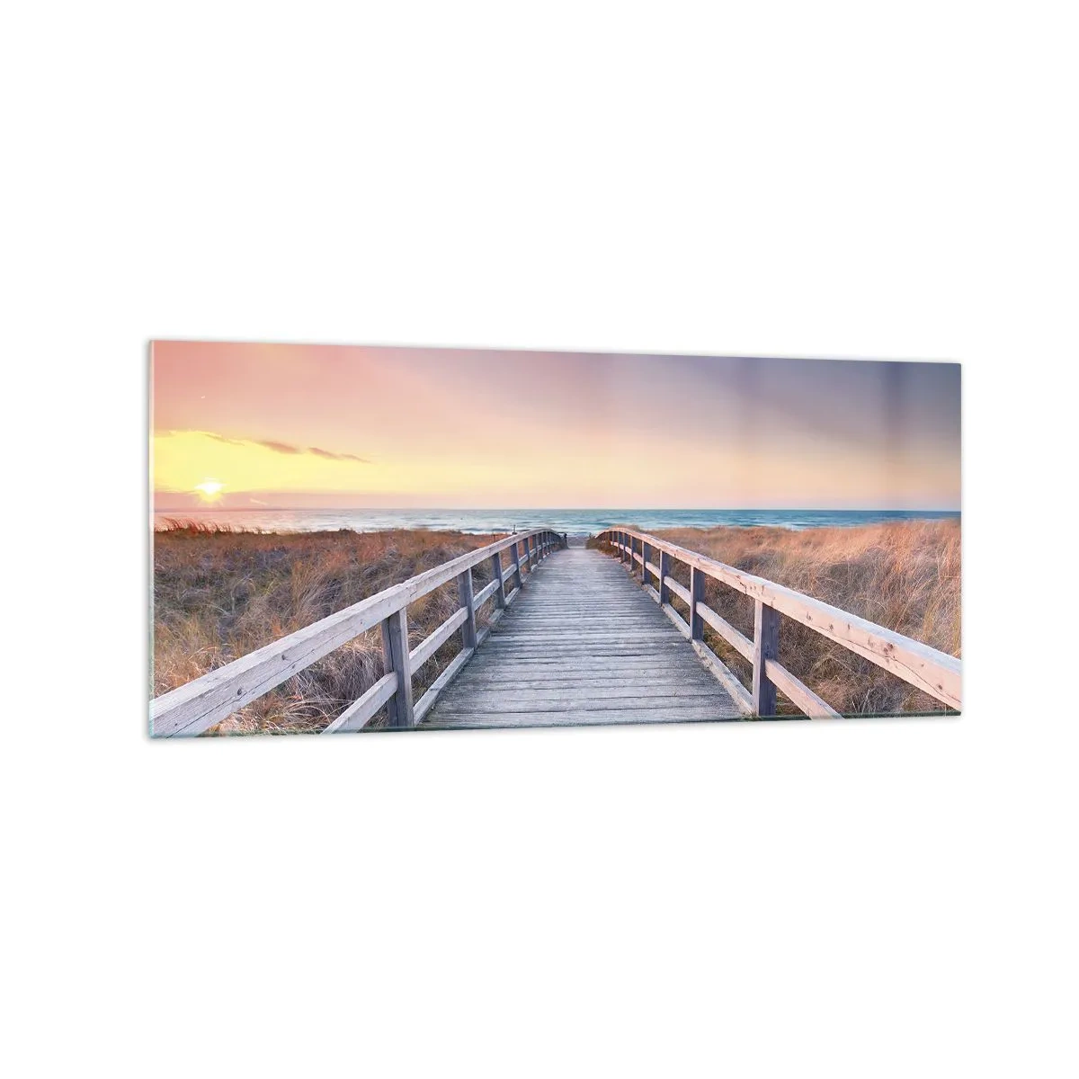 Billede på glas - Baltisk aften aura - 120x50 cm