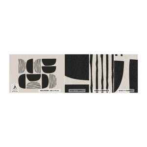 Prøve Fototapet Selvklæbende Deluxe Sticker - Halvhjertede arrangementer - Boho, Stykke, Minimalisme - 100x30 cm