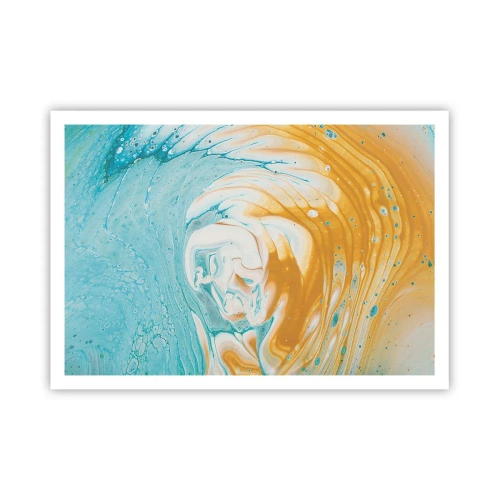 Plakat - Pastel hvirvel - 100x70 cm