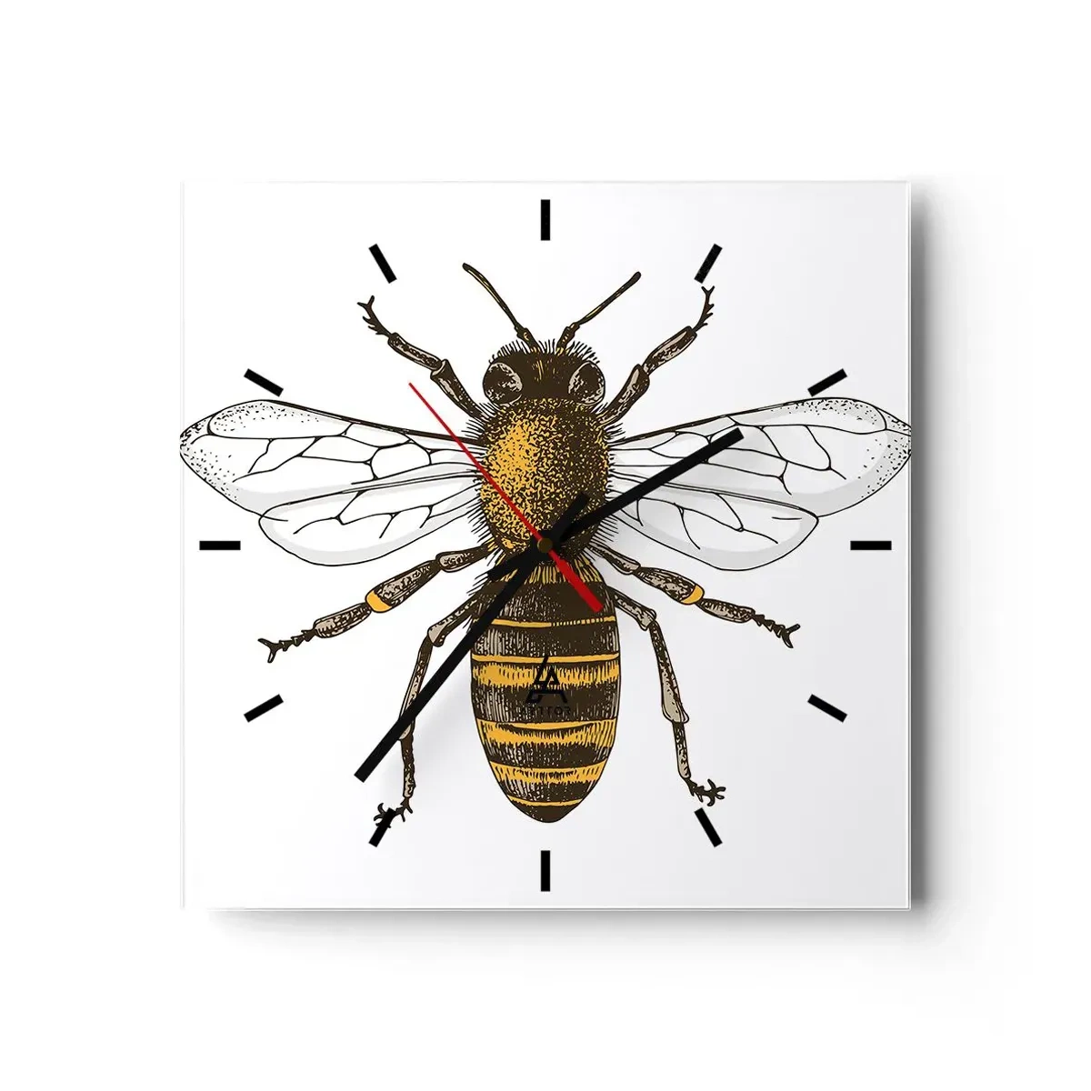 Vægur, Uret - Smuk og god - 40x40 cm