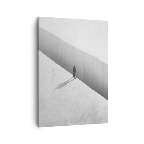 Lærredstryk - Billede på lærred - Lys destination - 50x70 cm