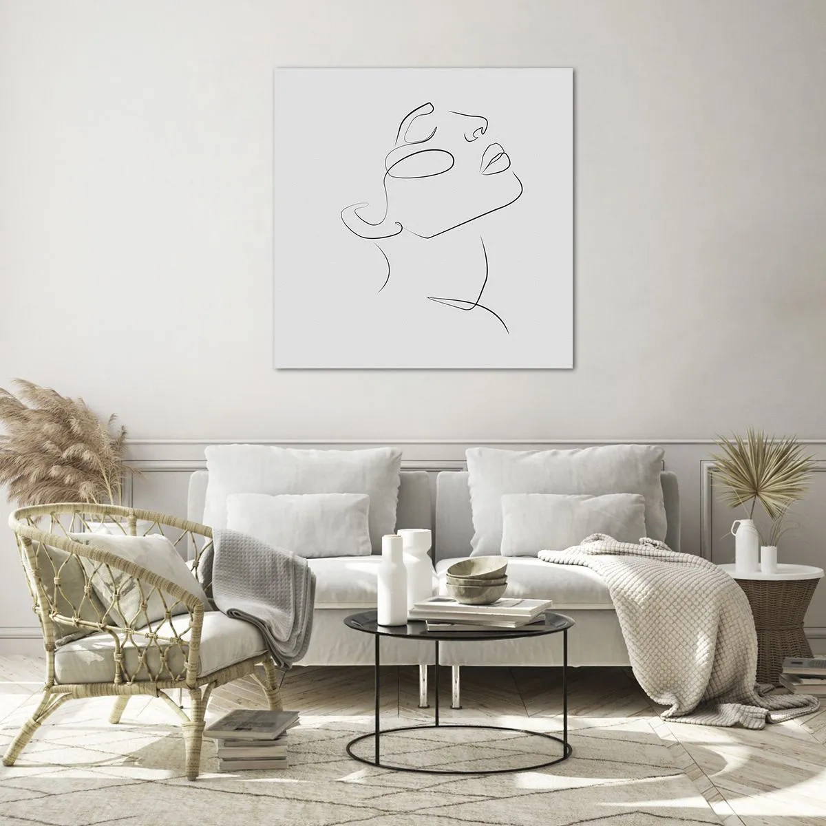 Billede på glas - En drømmes slyngninger - 70x70 cm