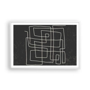 Plakat i hvid ramme - Ikke helt så enkel - 91x61 cm