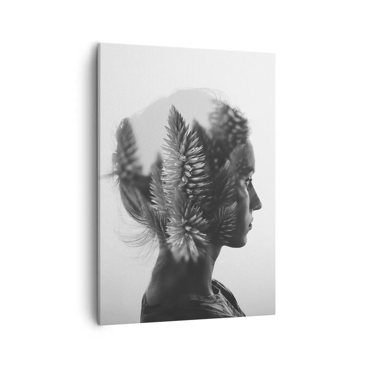 Lærredstryk - Billede på lærred - Dame af fyrreskoven - 50x70 cm