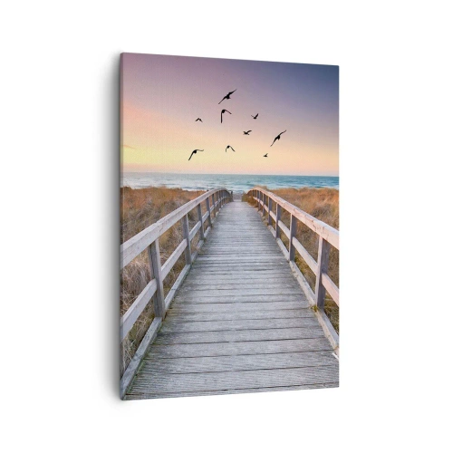 Lærredstryk - Billede på lærred - Rummet med højder - 50x70 cm