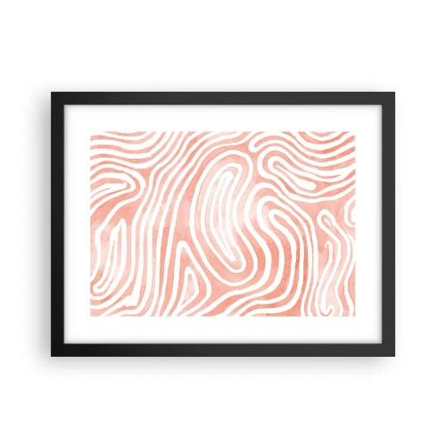 Plakat i sort ramme - I en labyrint af koraller - 40x30 cm