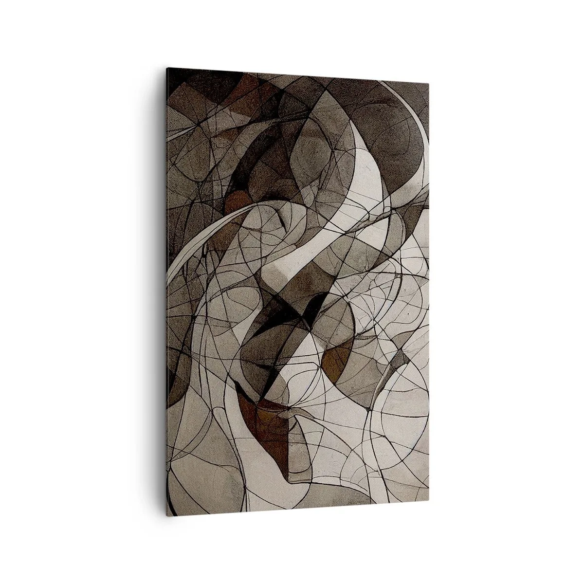 Lærredstryk - Billede på lærred - Cirkulation af jordens farver - 80x120 cm