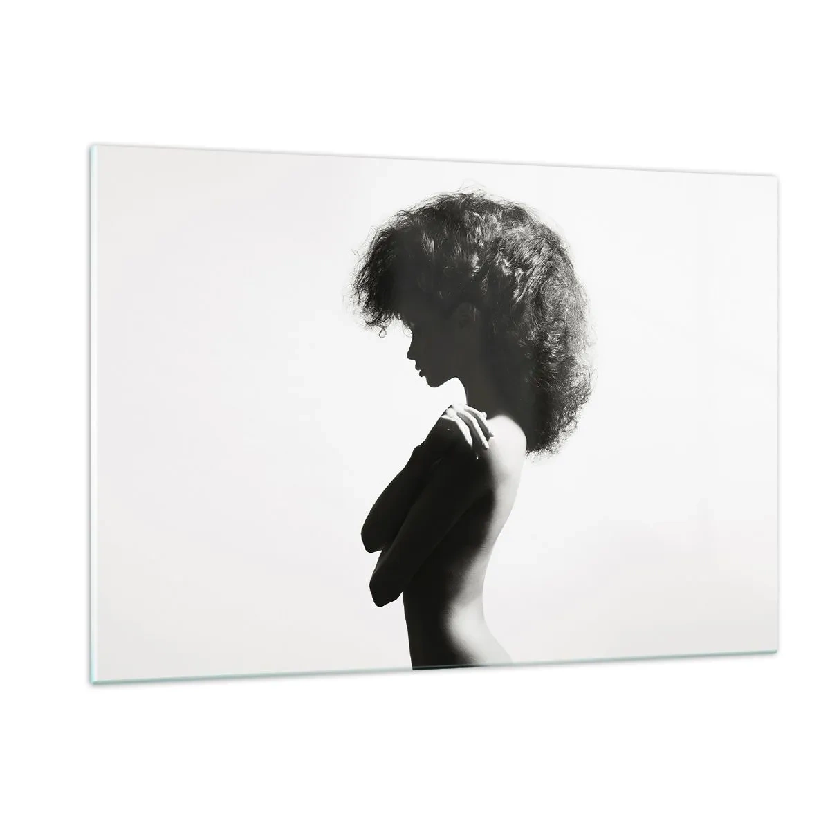 Billede på glas - Som en blomst på en slank stilk - 120x80 cm