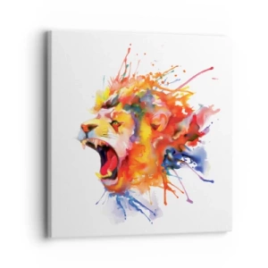 Lærredstryk - Billede på lærred - Eksplodere med vrede  - 30x30 cm