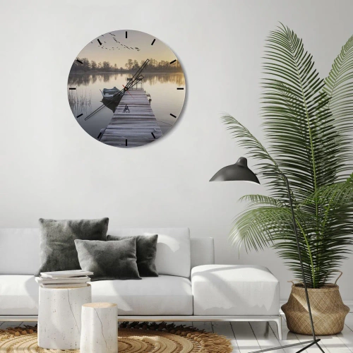 Vægur, Uret - Jeg kommer tilbage om et stykke tid - 40x40 cm