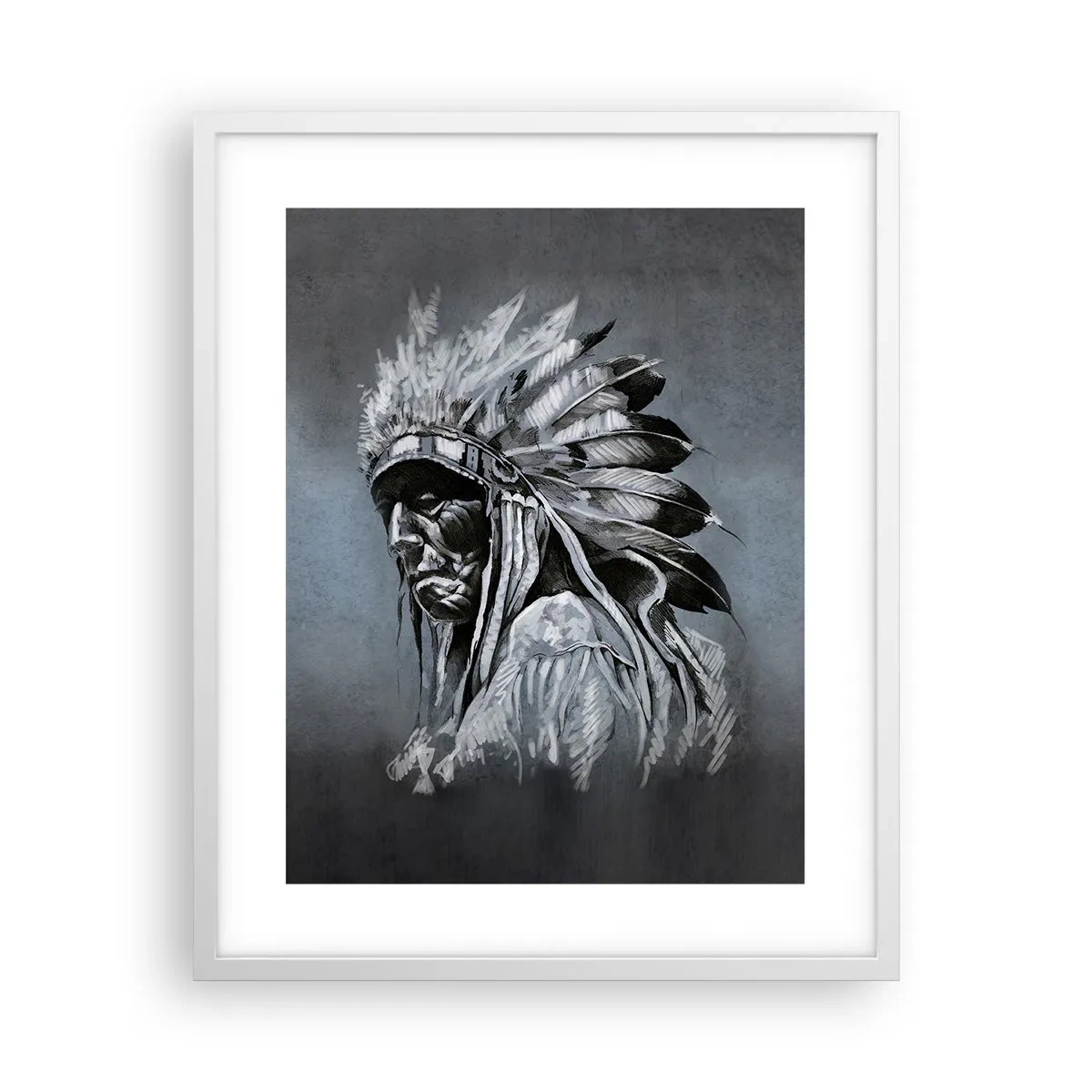 Plakat i hvid ramme - Tilbage til rødderne - 40x50 cm