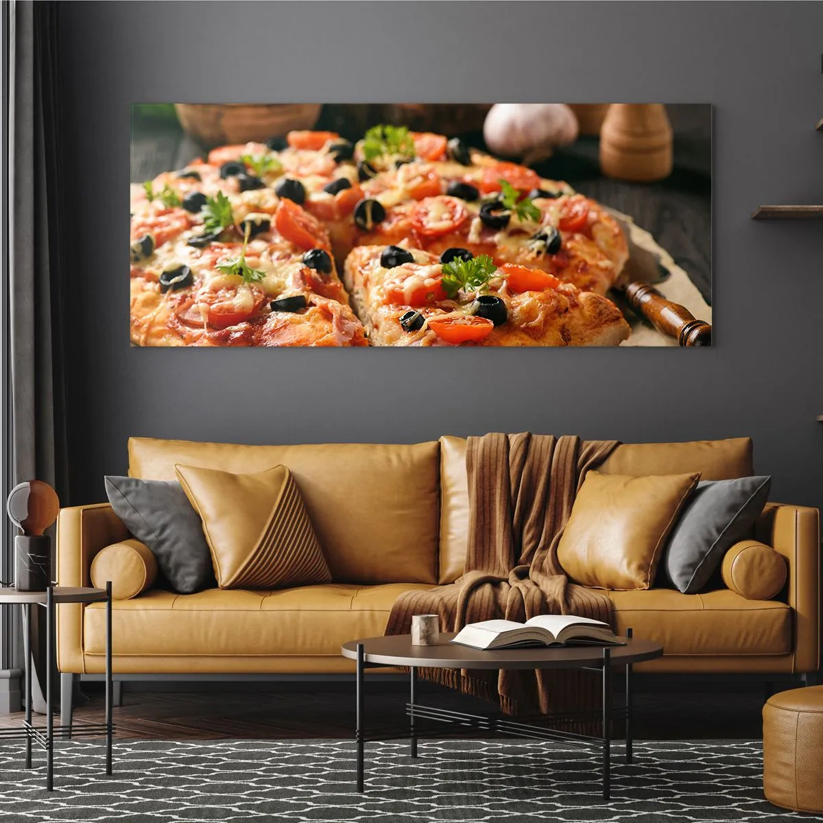 Billede på glas - Du er sluppet af sted med det igen - 120x50 cm