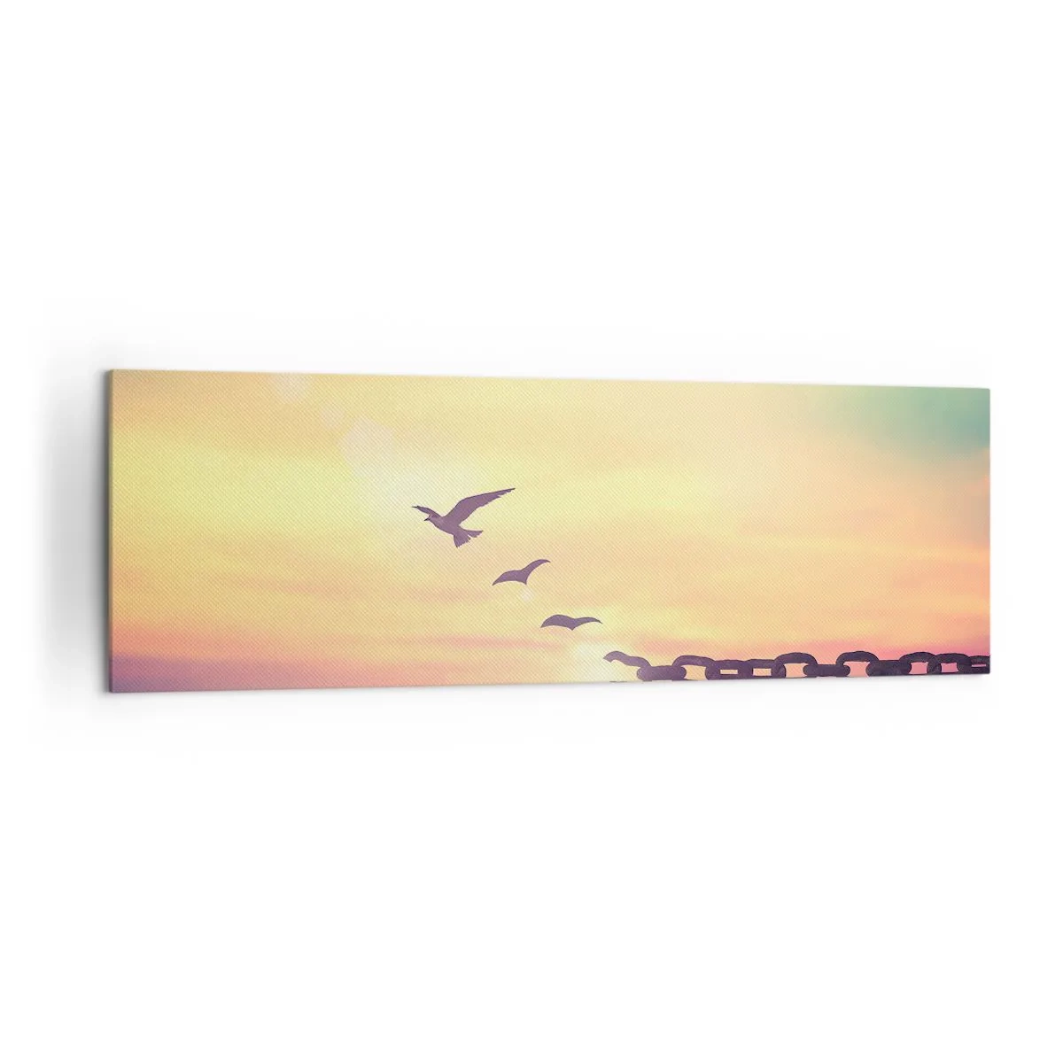 Lærredstryk - Billede på lærred - Sejr for frihed - 160x50 cm