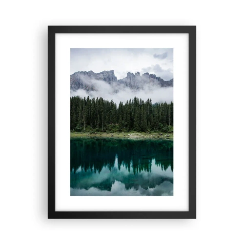 Plakat i sort ramme - Hys, tys, lad os ikke vække sovevandet... - 30x40 cm