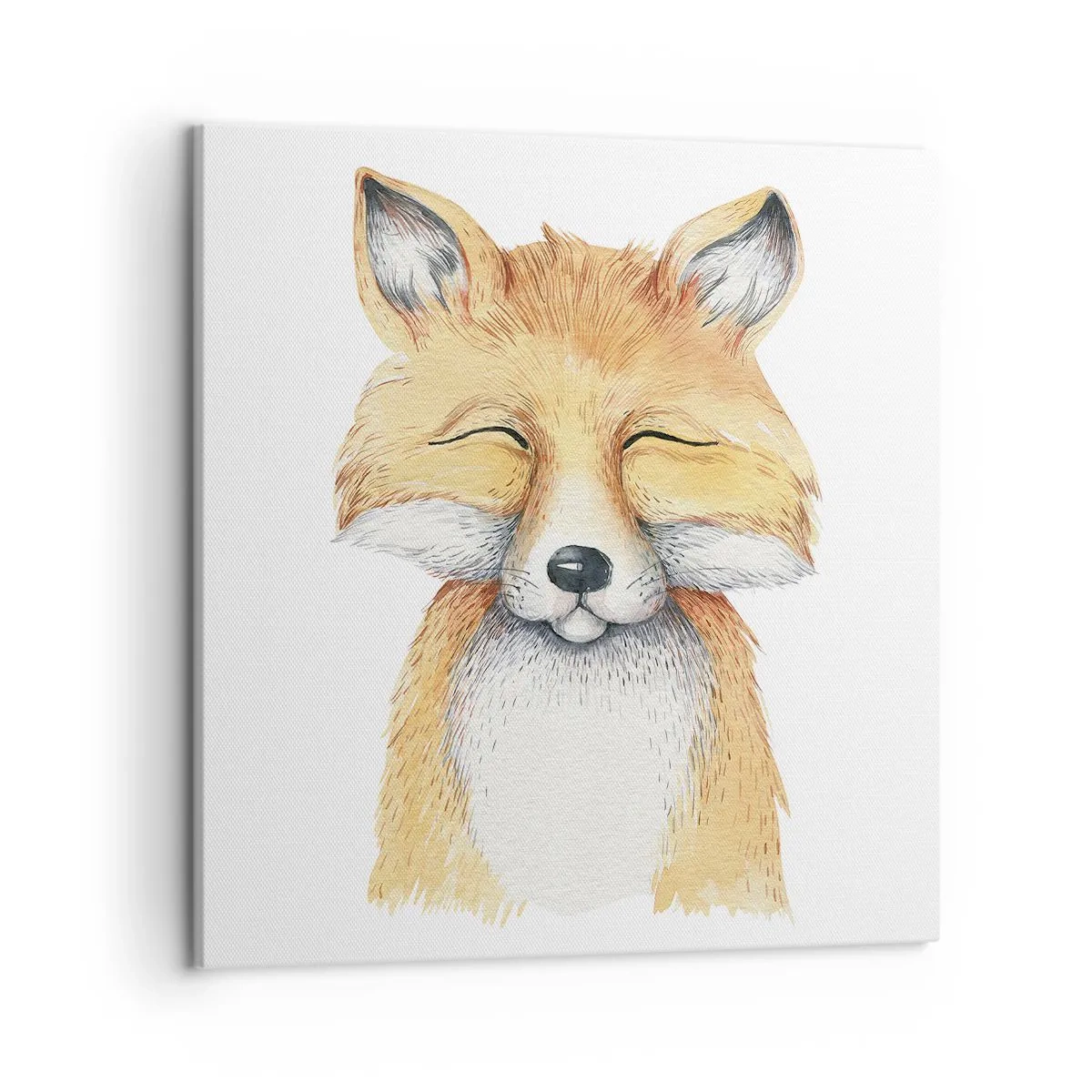 Lærredstryk - Billede på lærred - Rævehumor - 50x50 cm