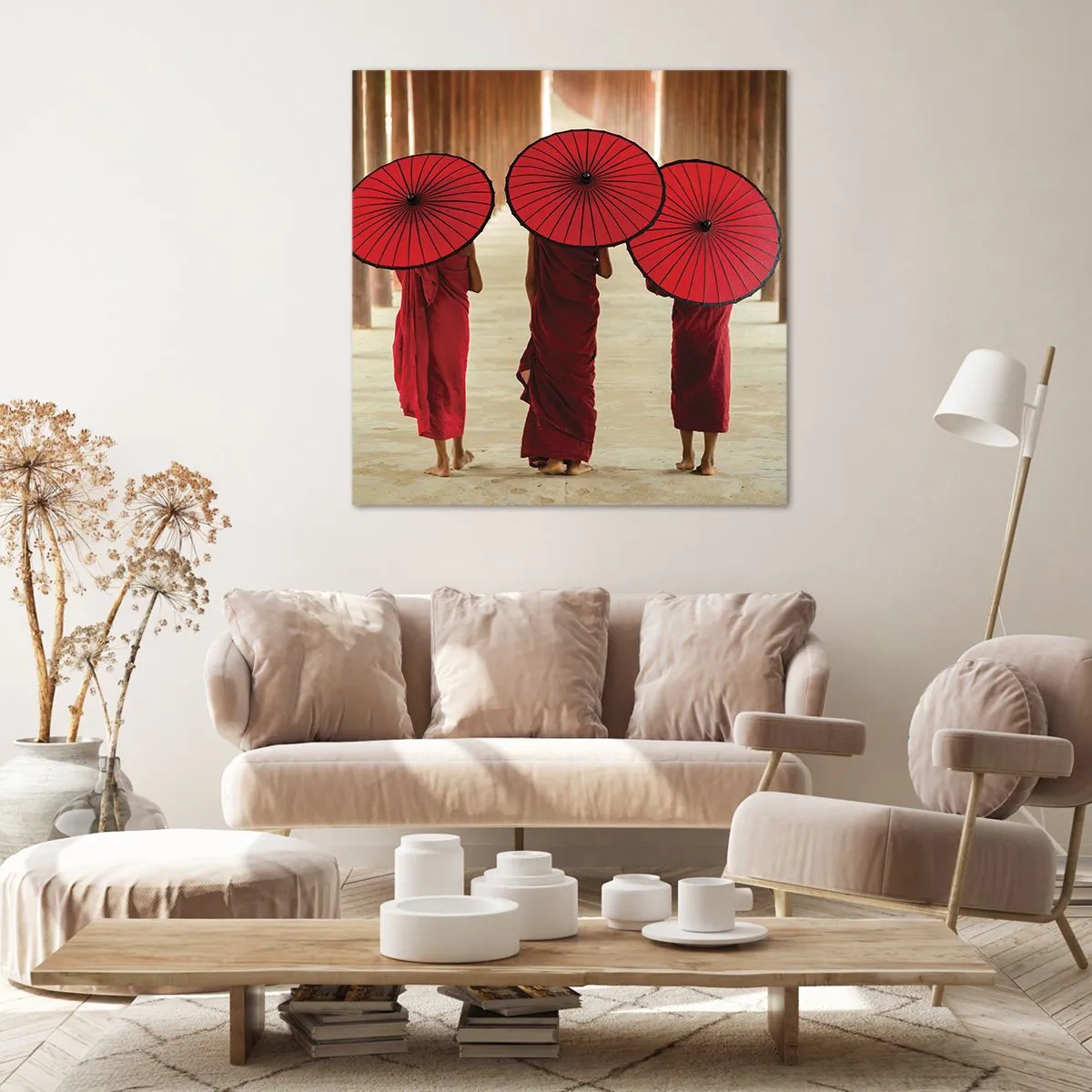 Lærredstryk - Billede på lærred - På vej til det rene land - 50x50 cm