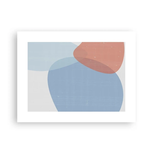 Plakat - Pastelfarvede relationer - 40x30 cm