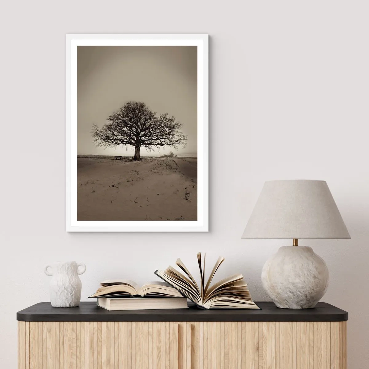 Plakat i hvid ramme - Herfra og til evigheden - 30x40 cm