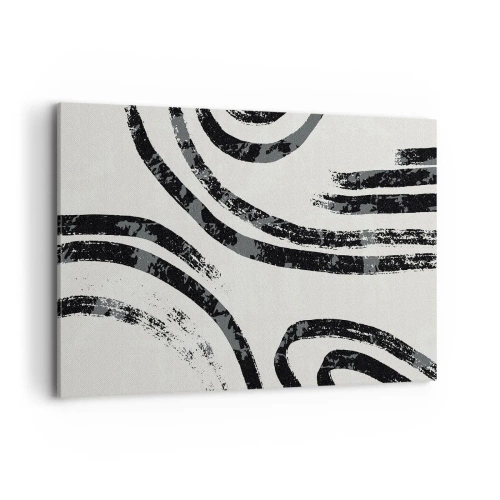 Lærredstryk - Billede på lærred - Halvt stoppet - 100x70 cm