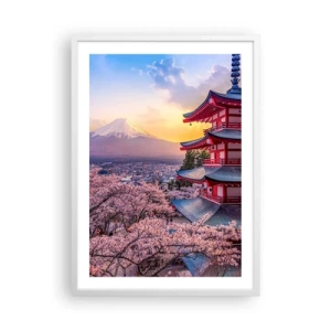 Plakat i hvid ramme - Essensen af ​​den japanske ånd - 50x70 cm