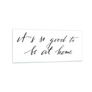 Billede på glas - Hele sandheden - 120x50 cm