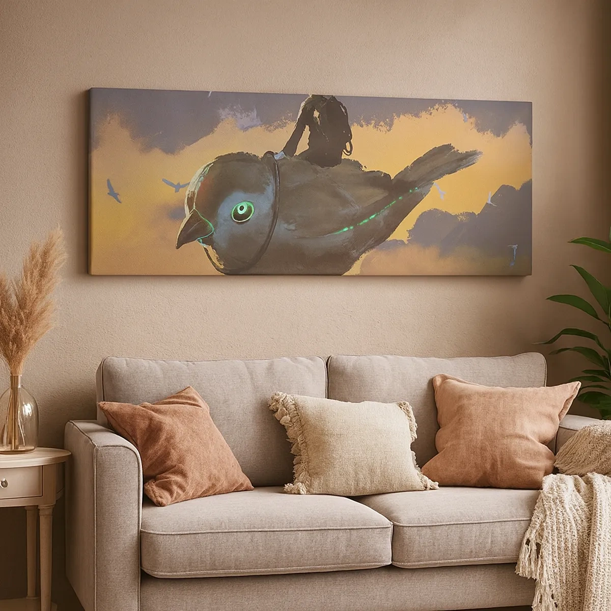 Lærredstryk - Billede på lærred - Et stop på en fantastisk rejse - 30x30 cm