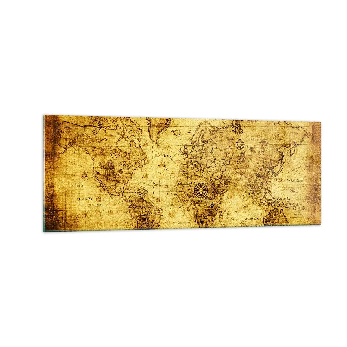 Billede på glas - Mærkelig er denne verden - 140x50 cm