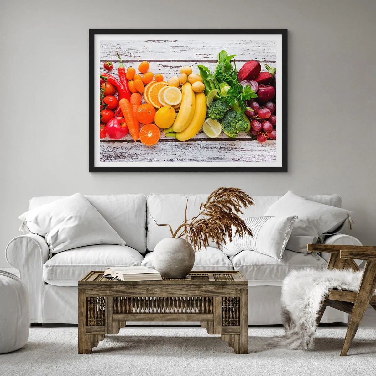 Plakat i sort ramme - Er det ikke nok? - 50x40 cm