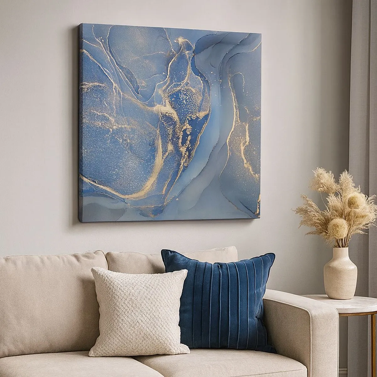 Lærredstryk - Billede på lærred - Guldstøv - 30x30 cm