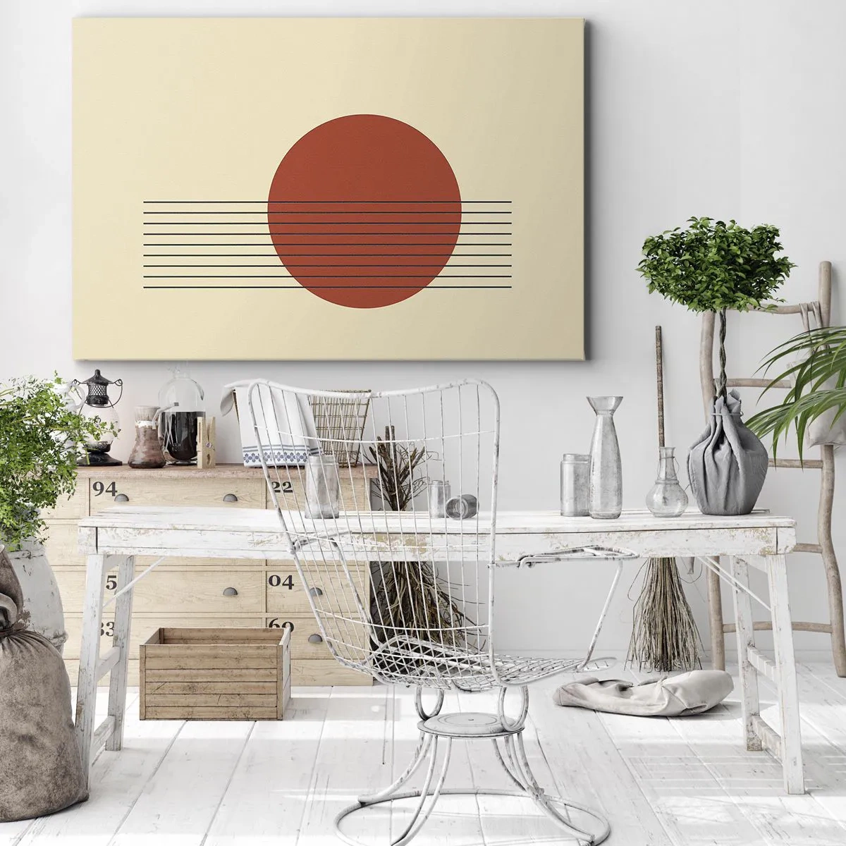 Lærredstryk - Billede på lærred - Og så videre - 100x70 cm