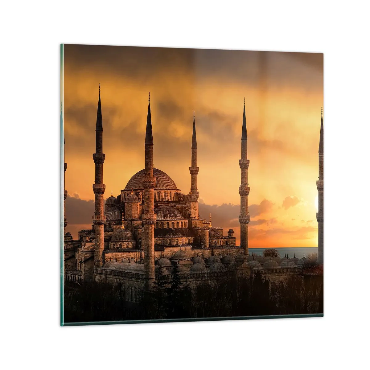 Billede på glas - Gud er stor - 40x40 cm