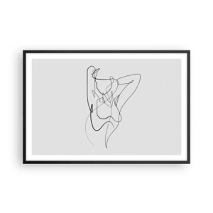 Plakat i sort ramme - Virkelig, hvad er du for en person... - 91x61 cm