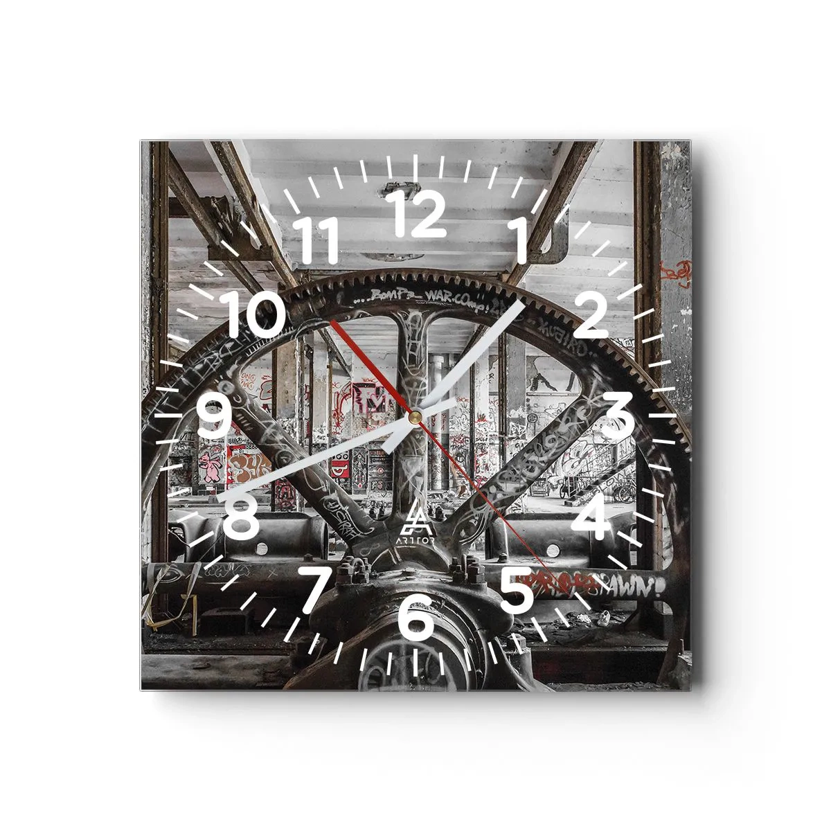 Vægur, Uret - Fabrikkens hemmelige liv - 30x30 cm