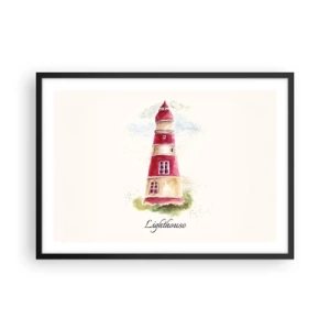 Plakat i sort ramme - Altid vejret omkring - 70x50 cm