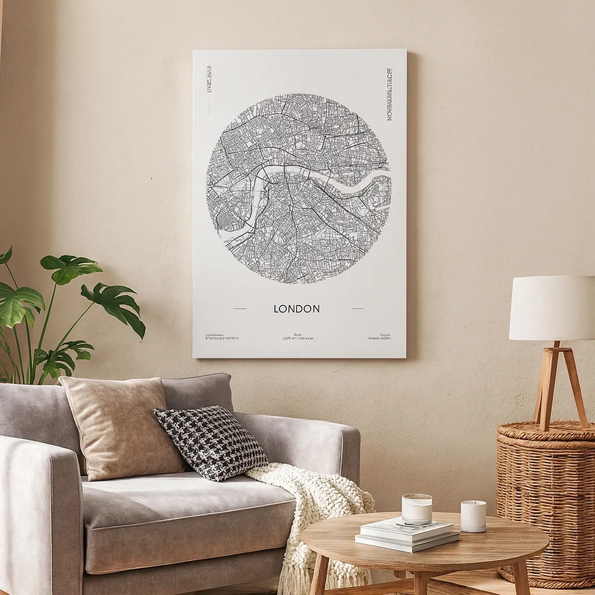 Lærredstryk - Billede på lærred - Londons anatomi - 50x70 cm