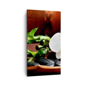 Lærredstryk - Billede på lærred - Overgiv dig til naturens berøring - 45x80 cm