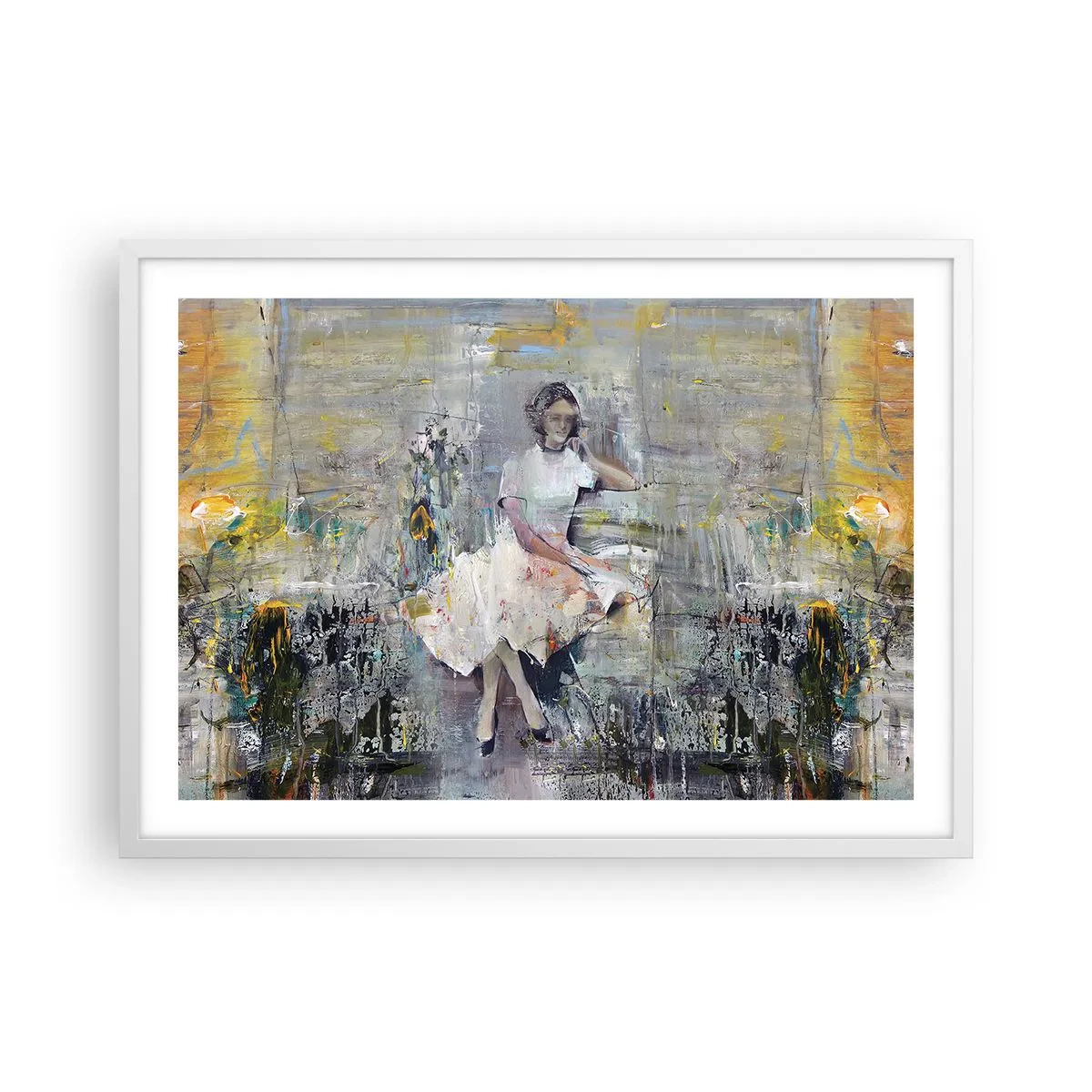 Plakat i hvid ramme - Klassisk og moderne - 70x50 cm